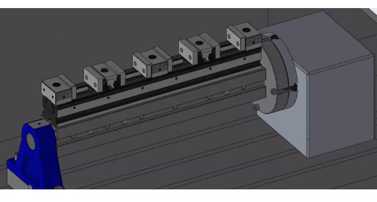 Square Dividing Tower and Multi Jaw Serial Clamp